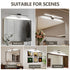 24’’ Modern Bathroom Lights Dimmable Chrome LED Vanity Sconce 12W 6000K Waterproof Wall Fixture - White - Wall Lights