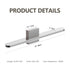 24’’ Modern Bathroom Lights Dimmable Chrome LED Vanity Sconce 12W 6000K Waterproof Wall Fixture - White - Wall Lights