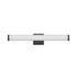 25-Inch Modern Wall Lights LED for Mirrors and Cabinets with Dimmable Cool White Illumination - Black - Indoor Wall