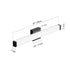 25-Inch Modern Wall Lights LED for Mirrors and Cabinets with Dimmable Cool White Illumination - Black - Indoor Wall