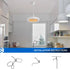 26CM Remote Control LED Light and Fan - Ceiling Fan with E27 Lamp - Hanging Fan