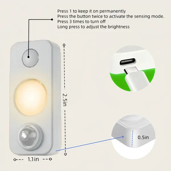 High-Quality Rechargeable Wall Lights With Motion Sensor 4-Pack