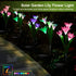 2PCS Color Changing LED Lily Solar Lights Garden with Waterproof - Pink Purple - 2 Packs - Solar Light