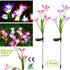 2PCS Color Changing LED Lily Solar Lights Garden with Waterproof - Pink Purple - 2 Packs - Solar Light