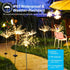 2Pcs Solar Powered Starburst Light with 240 LEDs For Spring Garden Decoration - Solar Light