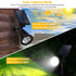 2Pcs Solar Spotlight Outdoor Dusk To Dawn Light Wall Path Lawn Garden Lamp Waterproof - Black - Solar Lights