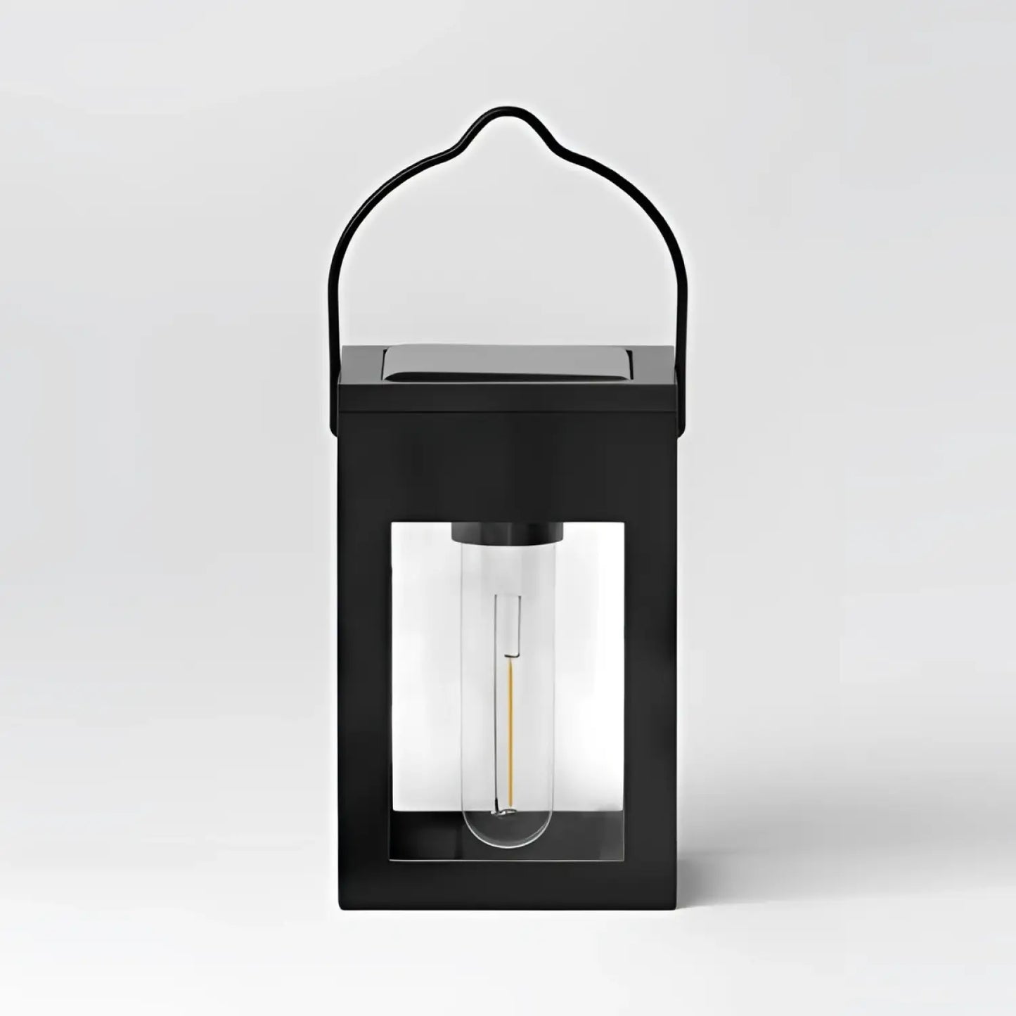 2pk Solar LED Outdoor Deck Lights Matte Black - 2Pack - 12V Hanging Light