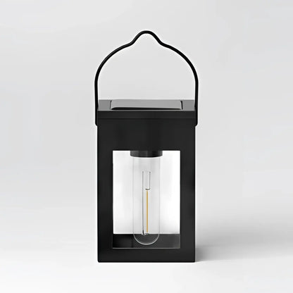 2pk Solar LED Outdoor Deck Lights Matte Black - 2Pack - 12V Hanging Light