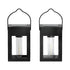 2pk Solar LED Outdoor Deck Lights Matte Black - 2Pack - 12V Hanging Light