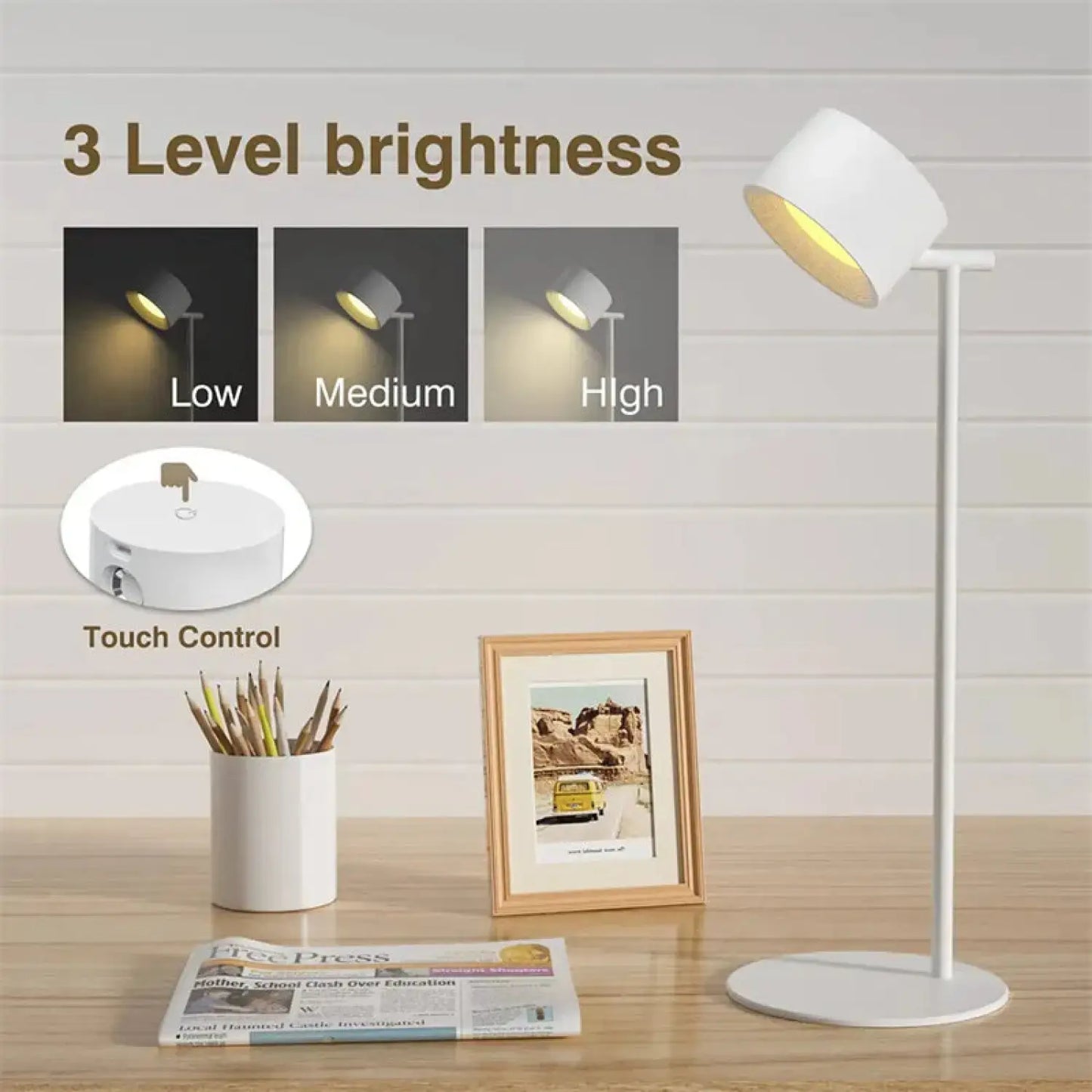 3-in-1 Magnetic LED Table Lamp Modern – Versatile Wall Sconce & Portable Flashlight - Table Lamp