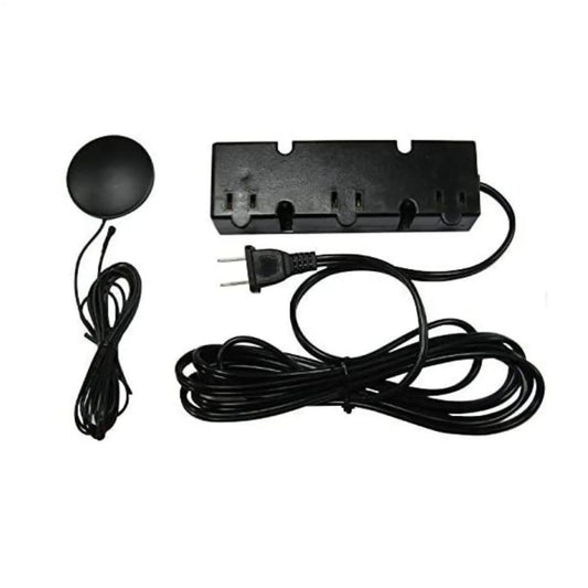 3 Level Touch Dimmer with 3 plug in Receptacles 120 Volt - Black / 120 Volt / 200 Watt - Transformer