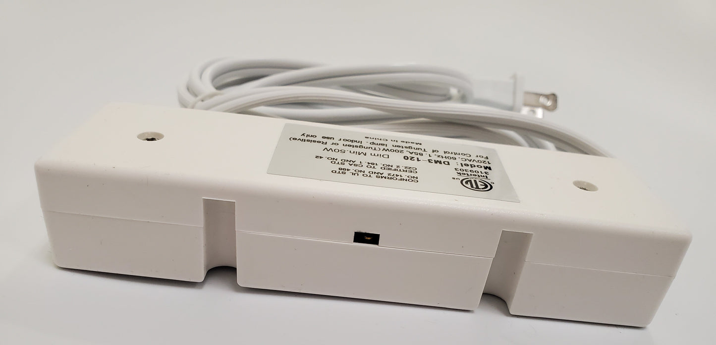 3 Level touch Light Dimmer with 3 Plug - Receptacles 120V - Transformer