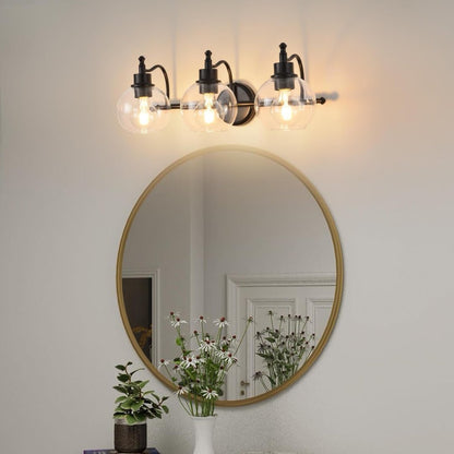 3 Lights Bathroom Vanity Fixture 22 Inch Bathroom Fixture Bathroom Lamp Above Mirror With Clear Glass Cover For Living