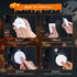 3 Pack Halloween Lights Battery Operated – Pumpkin Witch Hat & Spider - Transparent - Decorative Lights