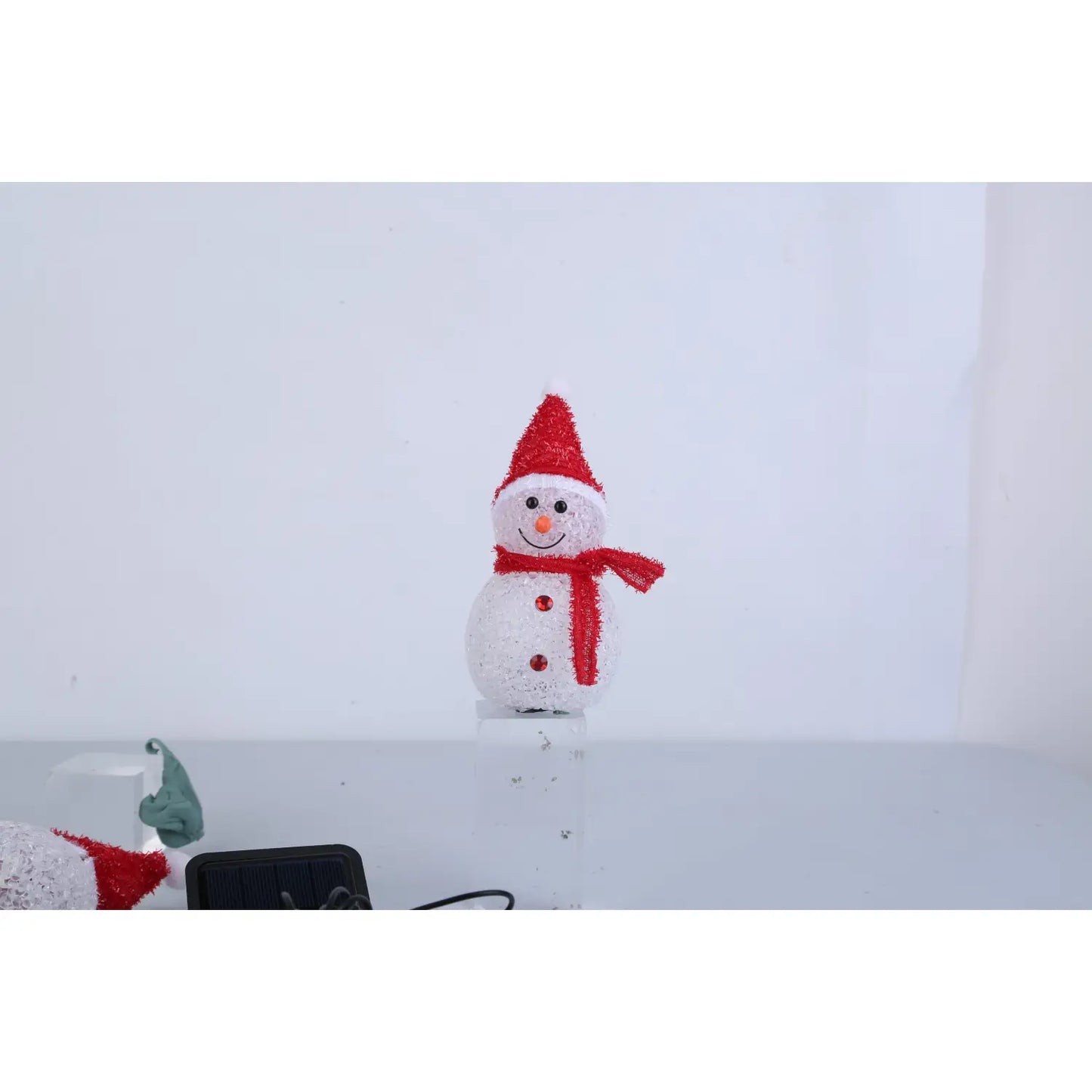 3-Pack Outdoor Christmas Light Solar Snowman Stake | IP55 Waterproof LED Pathway Lamp - Snowman - Decorative Lights