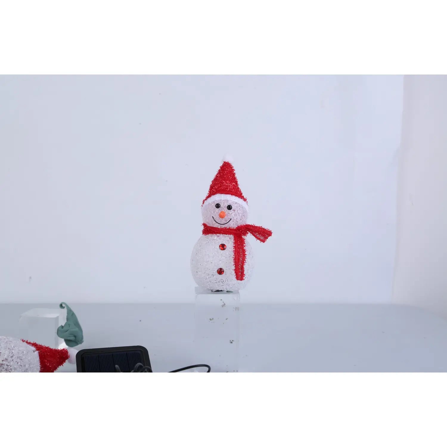 3-Pack Outdoor Christmas Light Solar Snowman Stake | IP55 Waterproof LED Pathway Lamp - Snowman - Decorative Lights