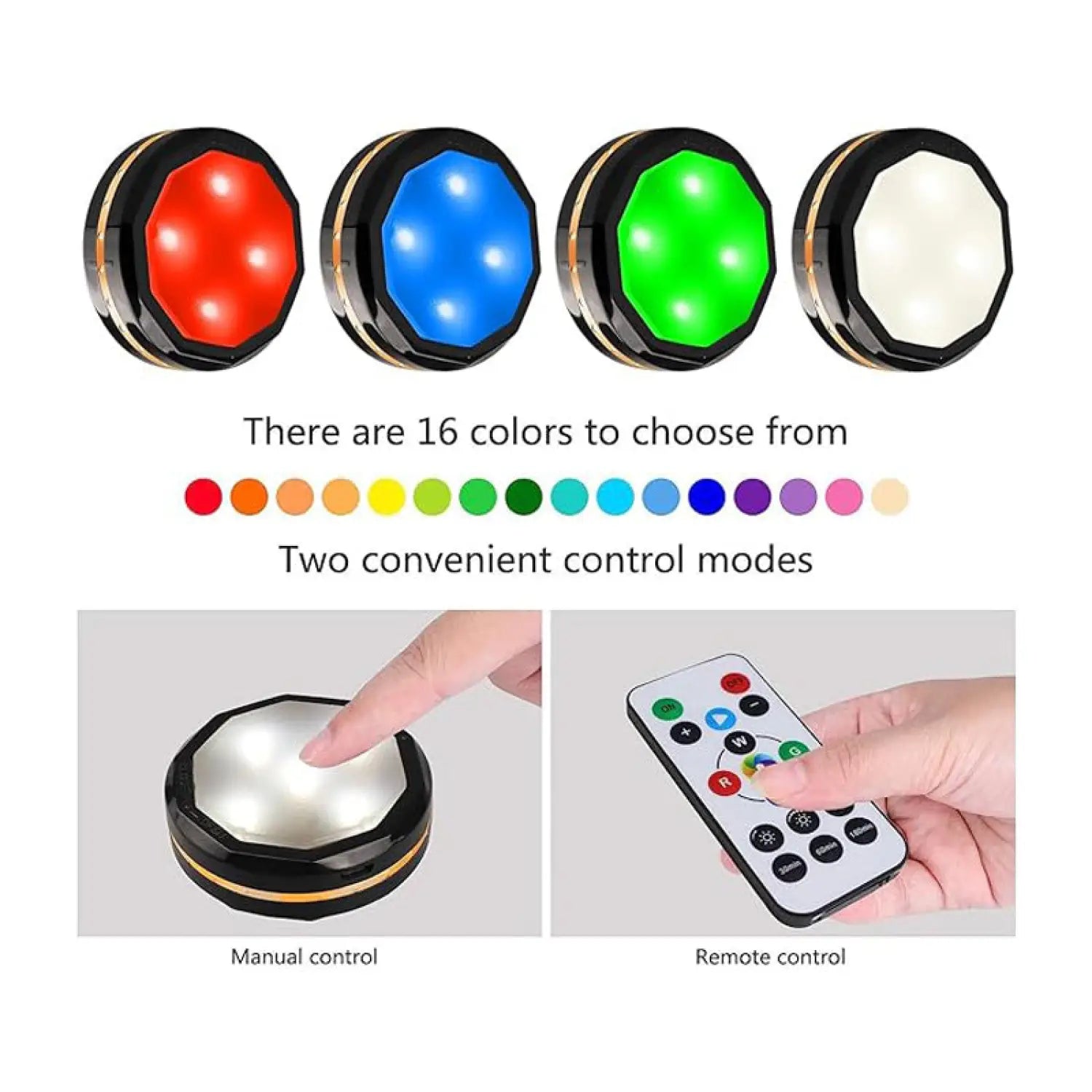 3-Pack Rechargeable Wireless LED Motion Sensor Lights Indoor for Closets and Walls - 3 PCS - Smart Wall Lights