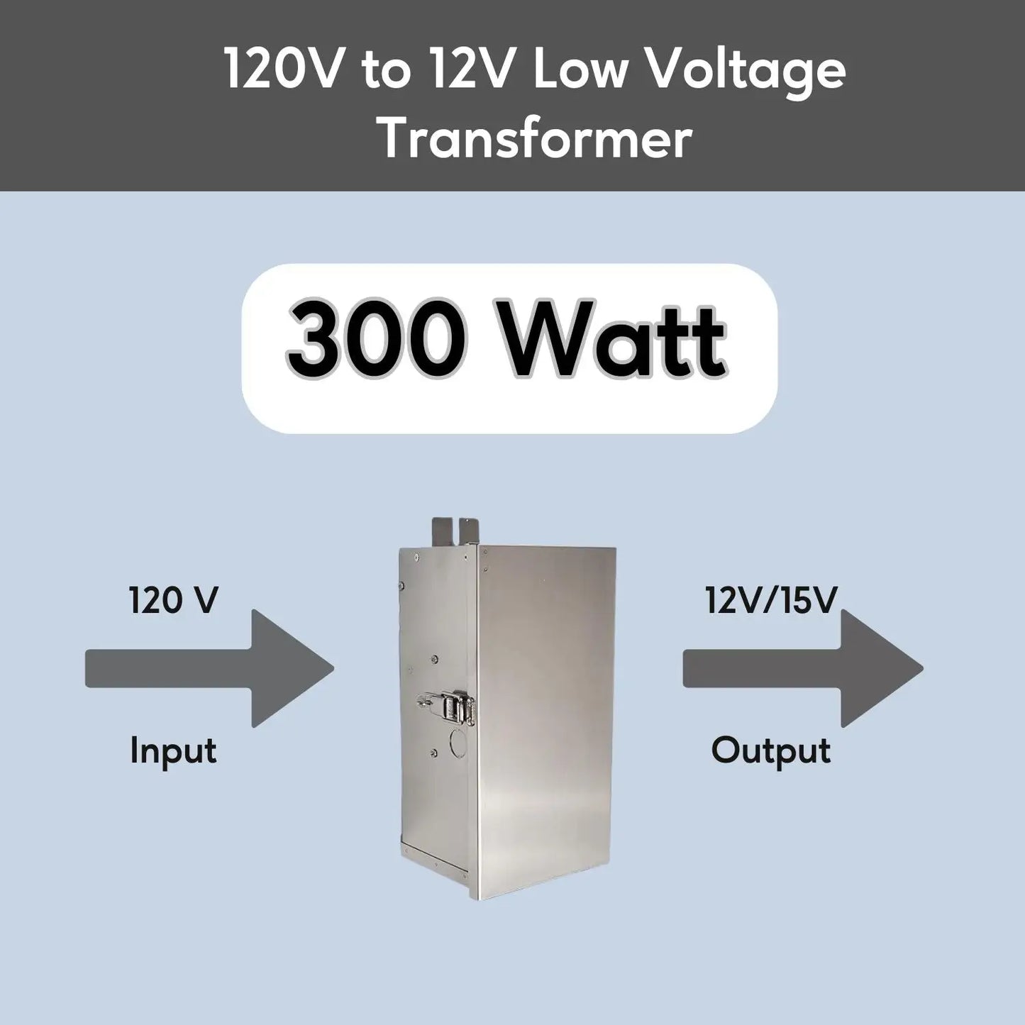 300W Multi-Tap Low Voltage Transformers | 12V - 15V - 120 Volt / 12 VOLT - 15 VOLT / 300 Watt - Landscape Transformers