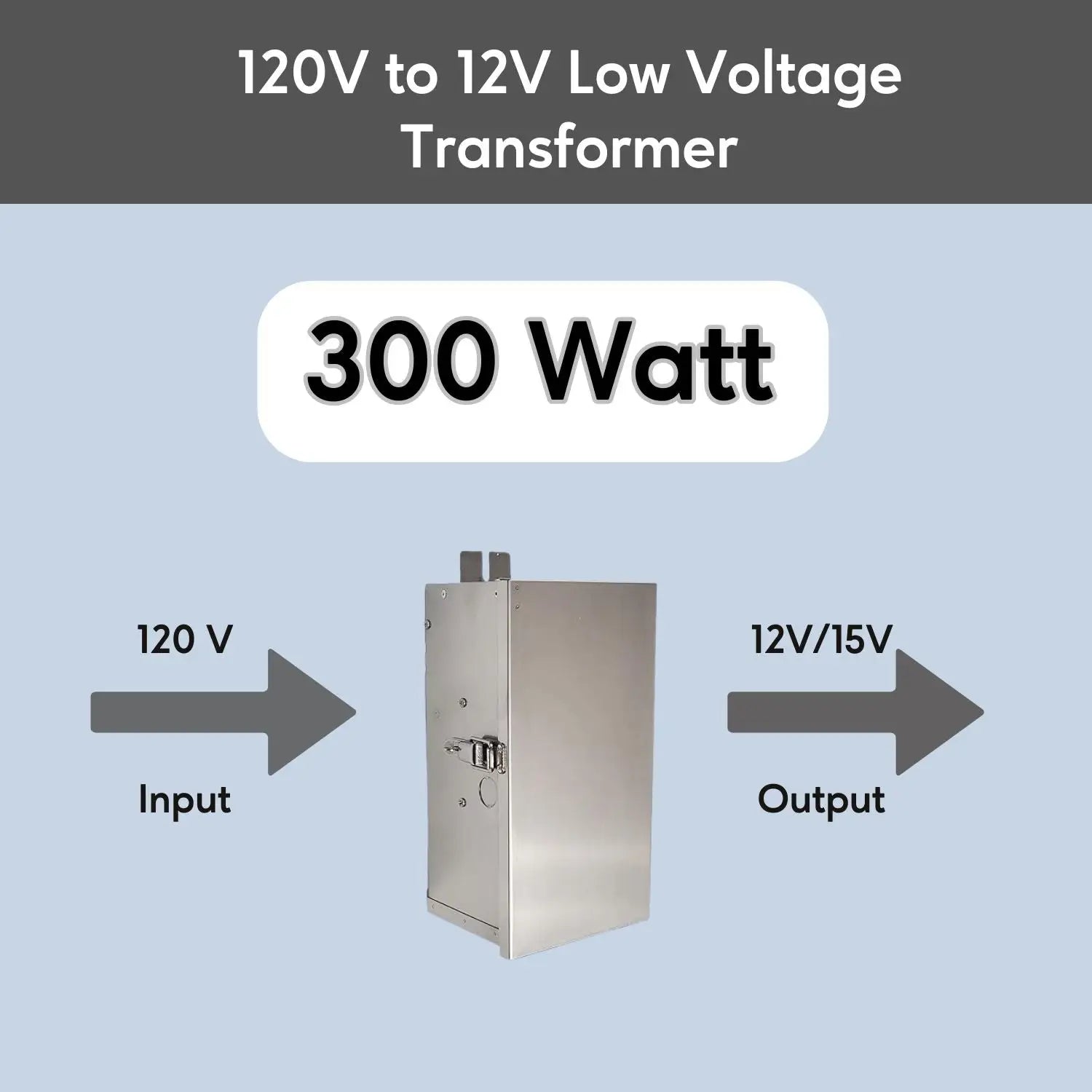 300W Multi-Tap Low Voltage Transformers | 12V - 15V - 120 Volt / 12 VOLT - 15 VOLT / 300 Watt - Landscape Transformers