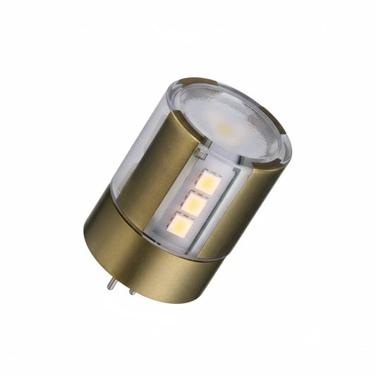 30W G4 Halogen Bulb with Brass Construction and Warm Light