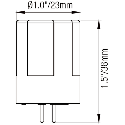 30W G4 Halogen Bulb with Brass Construction and Warm Light - Halogen Bulb