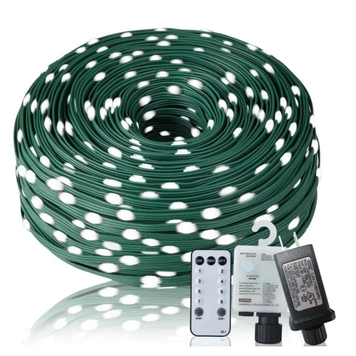 Christmas Rope Lights,1000LED 328Ft Outdoor Decorative String Strobe - As picture - 12V Hanging Light