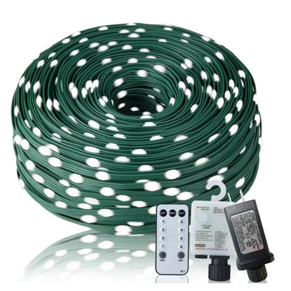Christmas Rope Lights,1000LED 328Ft Outdoor Decorative String Strobe - As picture - 12V Hanging Light