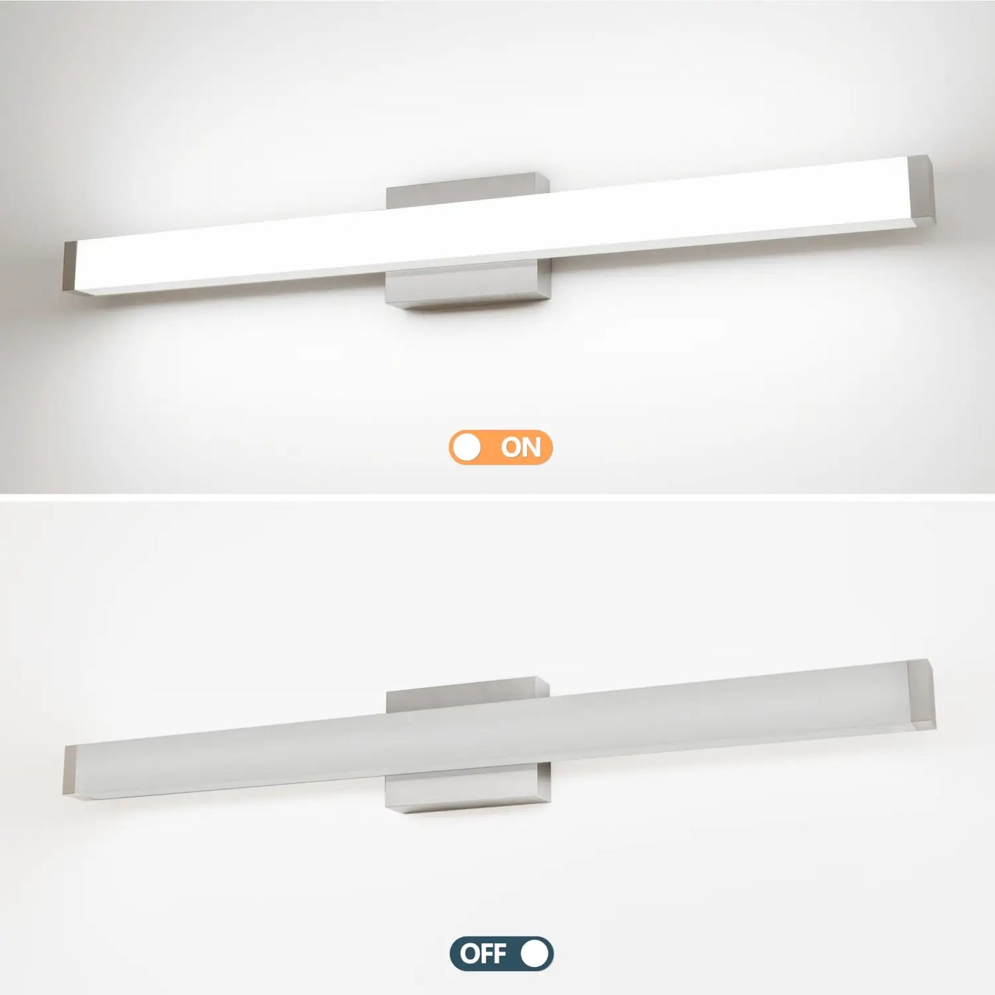 33 Inch Vanity Light LED with Brushed Nickel Coating for Bathroom Mirror - 33 Inches 18 Watt - Wall Lights