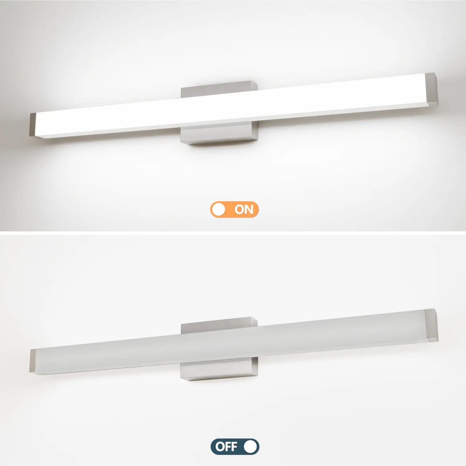 33 Inch Vanity Light LED with Brushed Nickel Coating for Bathroom Mirror - 33 Inches 18 Watt - Wall Lights