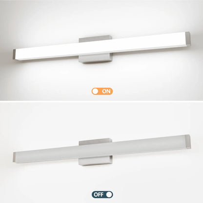 33 Inch Vanity Light LED with Brushed Nickel Coating for Bathroom Mirror - 33 Inches 18 Watt - Wall Lights