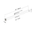 33 Inch Vanity Light LED with Brushed Nickel Coating for Bathroom Mirror - 33 Inches 18 Watt - Wall Lights