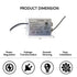 35W Dimmable LED Driver | Input AC 120V | Output DC 14-35V/0.3A - 120 Volts / 14V - 35V / 35 Watt - LED Driver