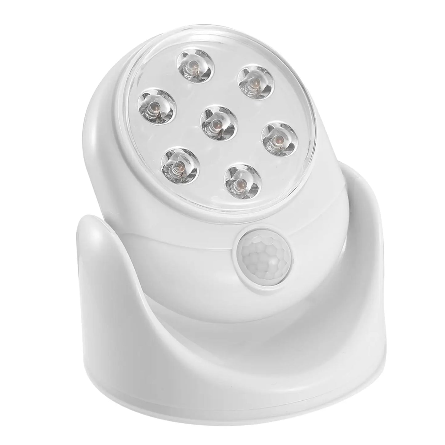360-Degree Rotatable Spotlight LED Featuring Smart Motion Sensing - White - Spot Light