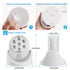 360-Degree Rotatable Spotlight LED Featuring Smart Motion Sensing - White - Spot Light