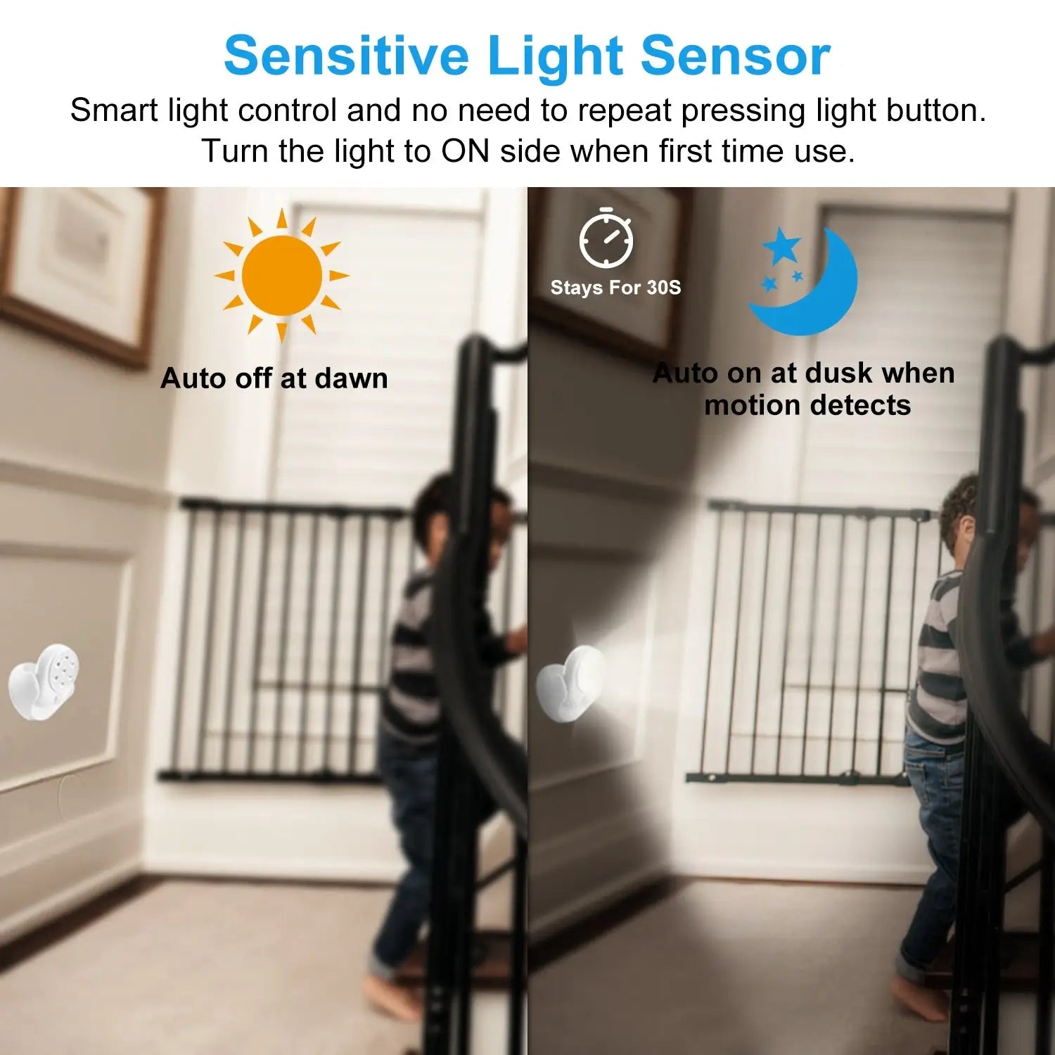 360-Degree Rotatable Spotlight LED Featuring Smart Motion Sensing - White - Spot Light