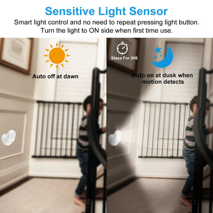 360-Degree Rotatable Spotlight LED Featuring Smart Motion Sensing - White - Spot Light