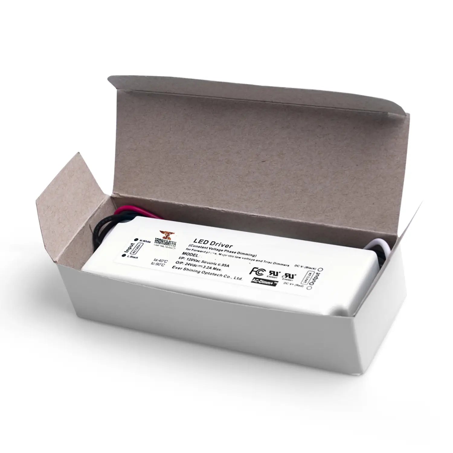 36W LED Driver for LED Lights | 100-240V AC to 48V DC Constant Voltage - 100 Volts - 240 Volts / 48V / 36 Watt - LED
