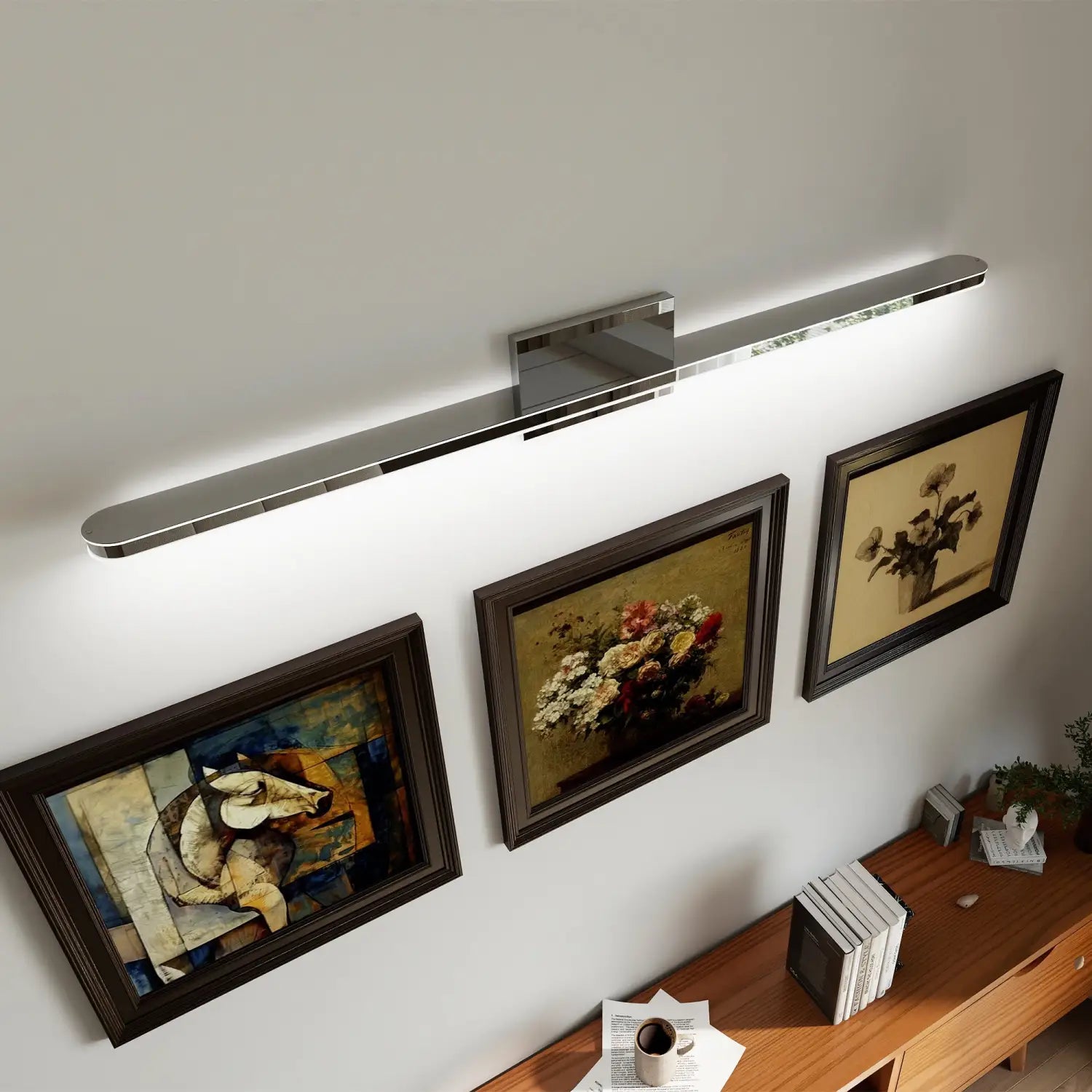 39-Inch Modern Chrome LED Vanity Lights for Wall Lighting - 39IN 24W - Wall Lights
