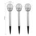 Solar Garden Lights Waterproof RGB Color Changing Pathway Lamps (3-Pack) - 3Pcs - Solar Light
