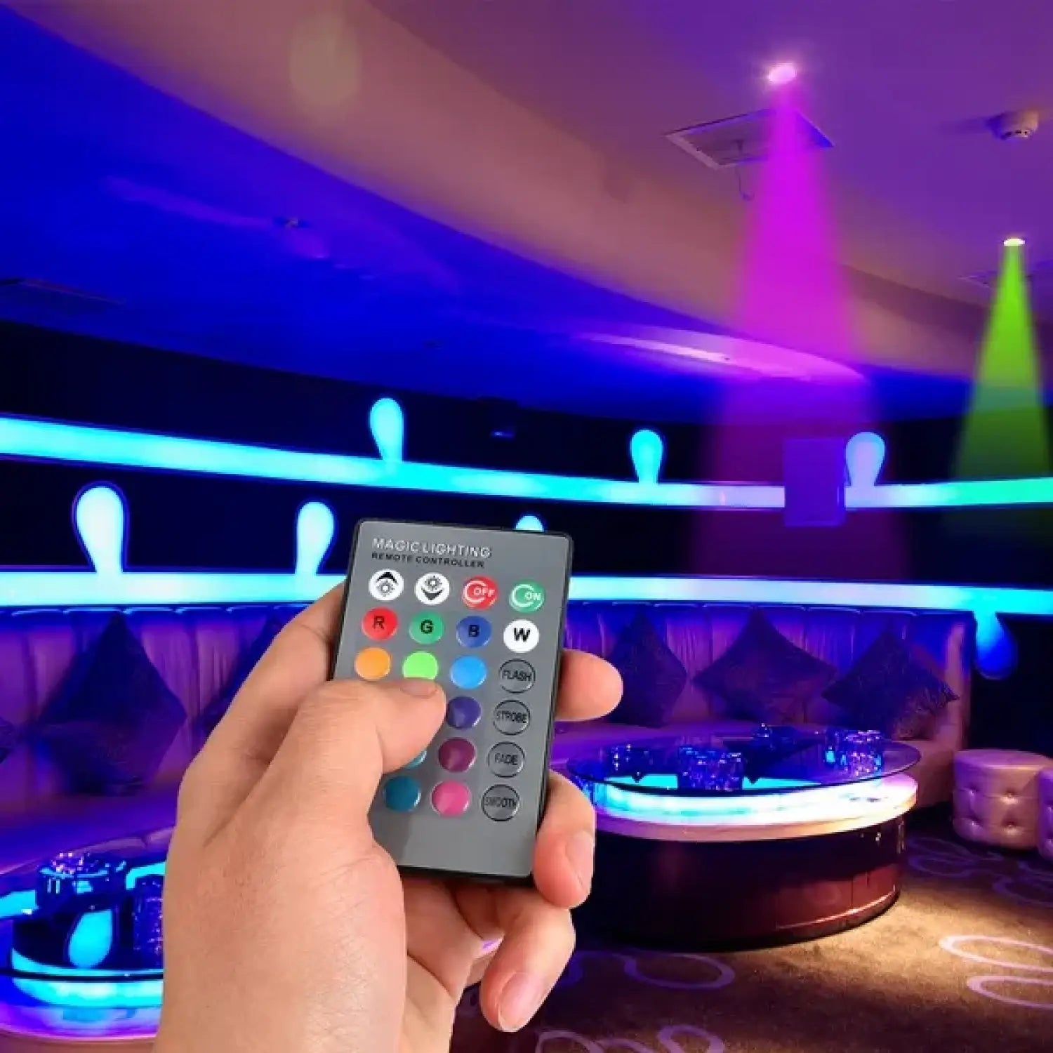 3W E27 RGB 16 Color Change Light Bulbs with IR Remote Control - White - LED Bulb with Remote