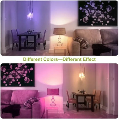 3W E27 RGB 16 Color Change Light Bulbs with IR Remote Control - White - LED Bulb with Remote