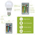 3W E27 RGB 16 Color Change Light Bulbs with IR Remote Control - White - LED Bulb with Remote