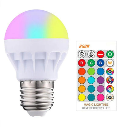 3W LED Bulb RGB Colorful Light for Indoor Use - Photo color - 12V Hanging Light