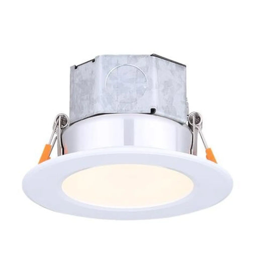 4’’ 9W LED Recessed Baffle Light With Self-Junction Box - White / 9 Watt LED - Ceiling Light