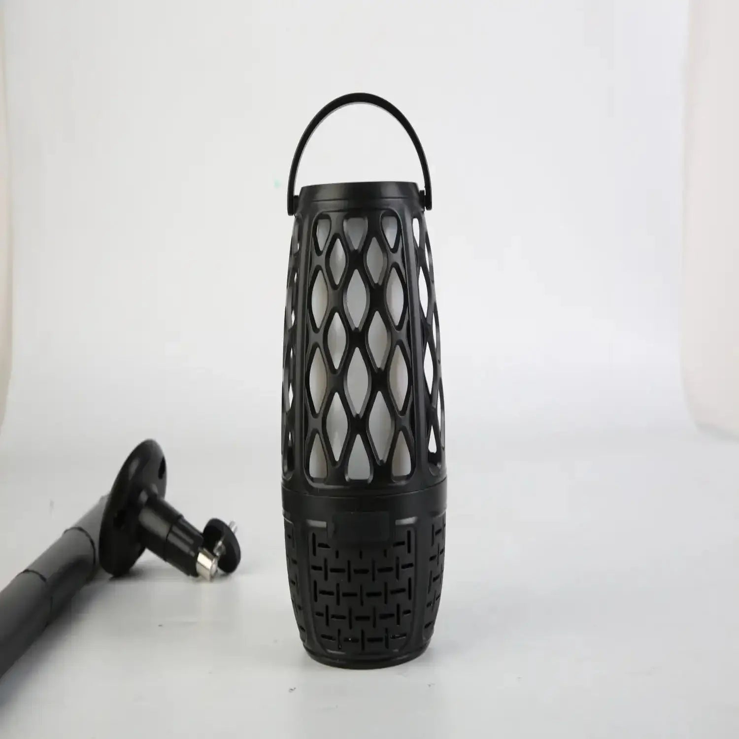 1Pc 4 In 1 Wireless 5.3 Outdoor Speaker IPX5 Waterproof Patio Speaker LED Flame Speaker With 3 Flame Light Modes Hook