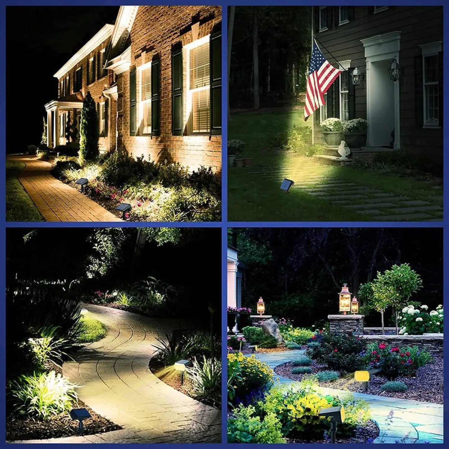 4 Pack Solar Light Pathway with 56 LEDs & Waterproof for Garden Spot Lights - 4 Pack - Solar Lights