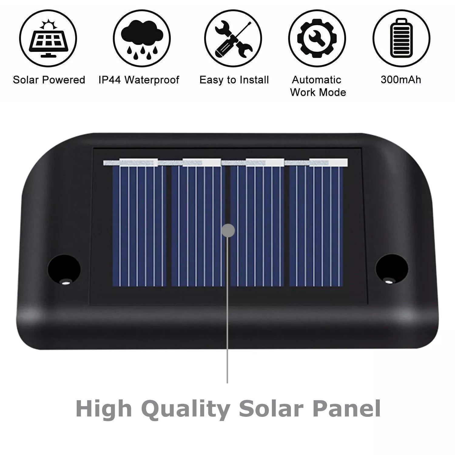 4 Solar LED Bright Deck Lights Outdoor Garden Patio Railing Decks Path Lighting Outdoor Garden Light Deck Lamp Solar
