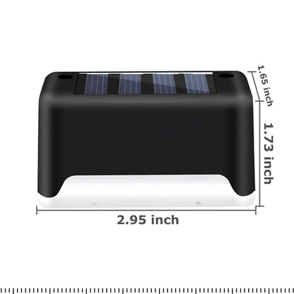 4 Solar LED Bright Deck Lights Outdoor Garden Patio Railing Decks Path Lighting Outdoor Garden Light Deck Lamp Solar