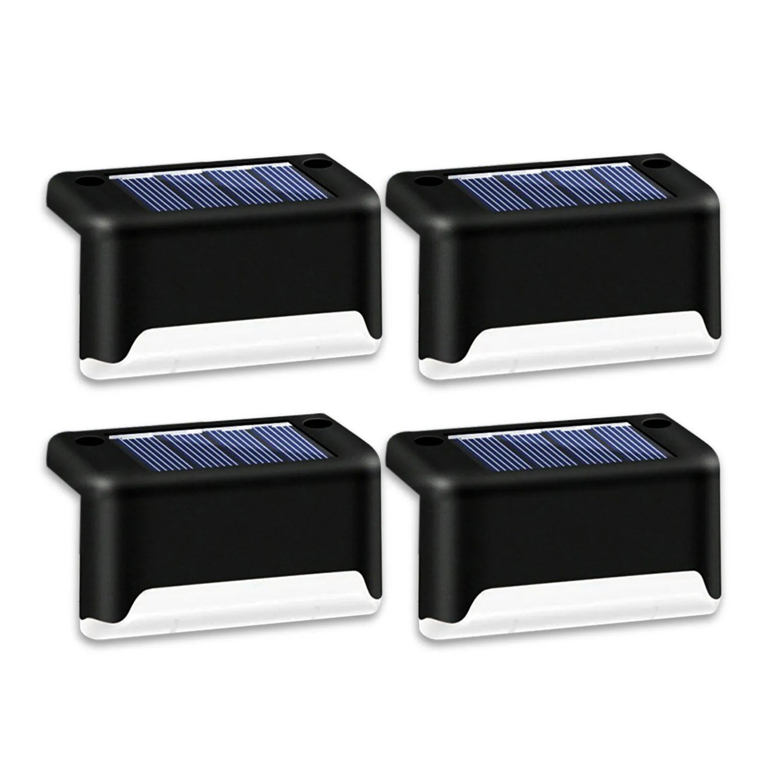 4 Solar LED Bright Deck Lights Outdoor Garden Patio Railing Decks Path Lighting Outdoor Garden Light Deck Lamp Solar