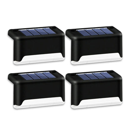 4 Solar LED Bright Deck Lights Outdoor Garden Patio Railing Decks Path Lighting Outdoor Garden Light Deck Lamp Solar